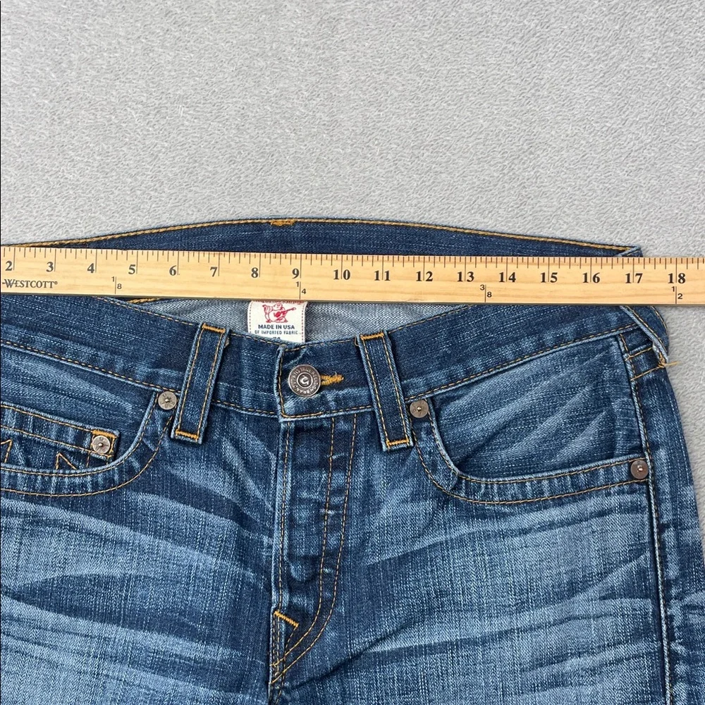 True Religion 34x33 Men's Blue Jeans 112790 Made in USA‎ Y2K Vintage RARE